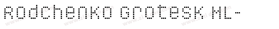Rodchenko Grotesk ML字体转换